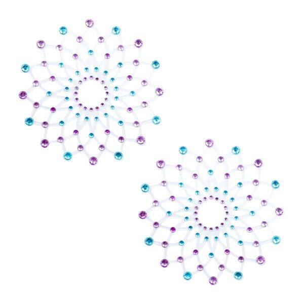 Pinch indiscrets open nip sticker tepelsticker fantasie blauw paars 987101548