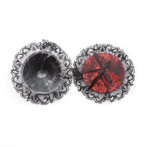 Pinch tepelplakker kant roodzwart tepelversiering 987101361 5