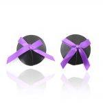 Pinch - tepelplakker strik paars - tepelversiering