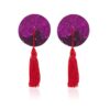 Tepelklemmen Burlesque round diamond PurpleRed Ronde tepelkwastjes PaarsRood tepelversiering nipple tassels 987101405 4 Tepelklemmen Burlesque round diamond PurpleRed Ronde tepelkwastjes PaarsRood tepelversiering nipple tassels 987101405 4