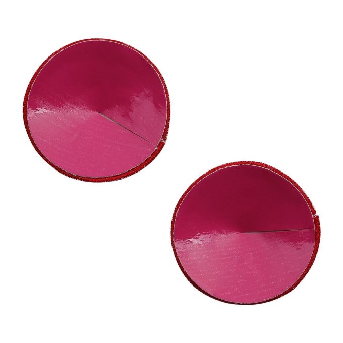 Pinch - Boudoir Round Sparkling - Tepelversiering - Rood 2 Pinch - Boudoir Round Sparkling - Tepelversiering - Rood