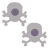 Pinch - Nipple Sticker Skull -Doodshoofd Paars