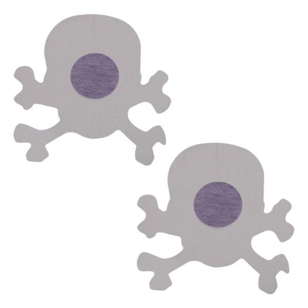 Pinch - Nipple Sticker Skull -Doodshoofd Paars