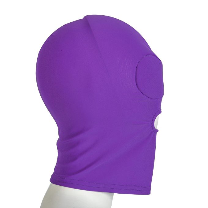 banoch purple spandex bondage hood with 1 hole 987101308 3