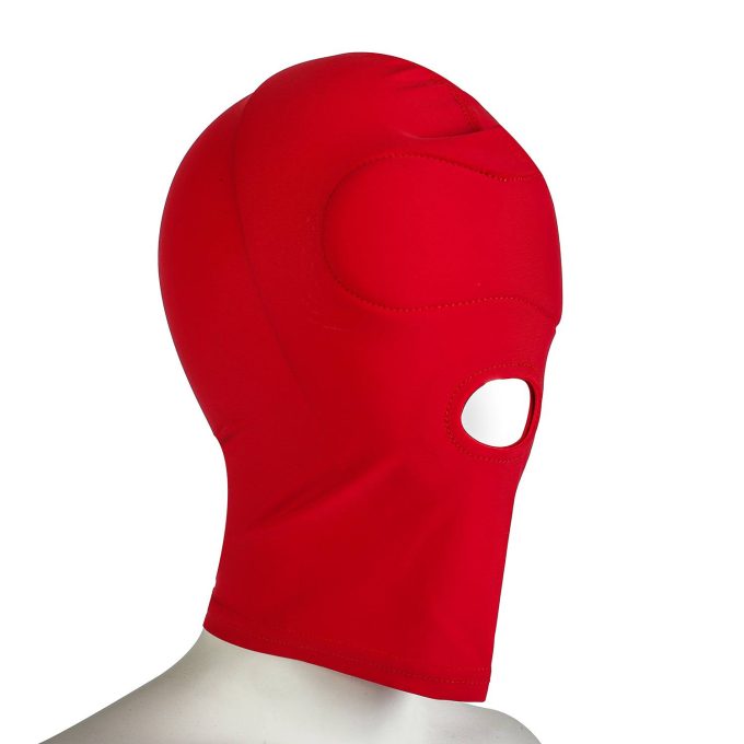 banoch red stretch bondage hood hole 987101304 2