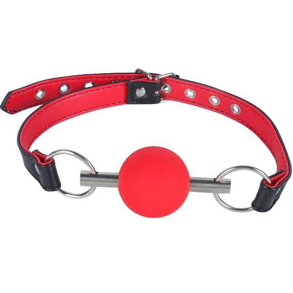 Banoch   Ball gag Red Luxe   Siliconen   Rood (1)