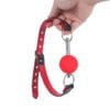 Banoch   Ball gag Red Luxe   Siliconen   Rood hamgend in hand
