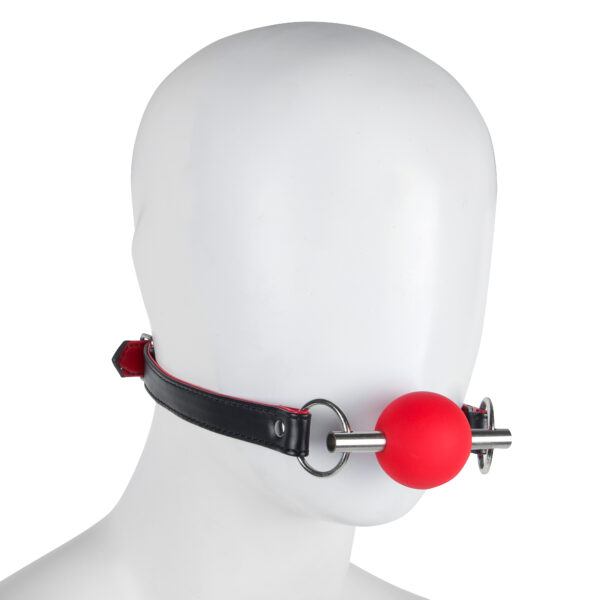 Banoch   Ball gag Red Luxe   Siliconen   Rood op pop