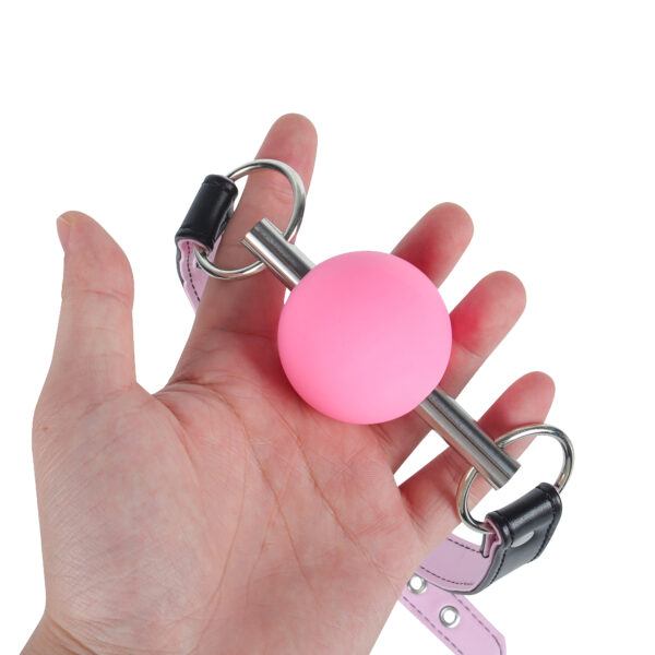 Banoch   Ballgag Pink Luxe   Siliconen   Roze   in hand