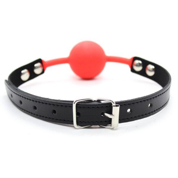 Banoch Ballgag siliconen met verstelbare band Rood Bal ∅ 4 cm 987101583 2