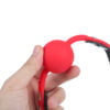 Banoch   Ballgag siliconen met verstelbare band   Rood   Bal ∅ 4 cm in hand