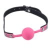 Banoch   Ballgag siliconen met verstelbare band   Roze   Bal ∅ 4 cm   bondage in hand (4)