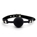 Banoch Ballgag siliconen met verstelbare band Zwart Bal ∅ 4 cm 987101582