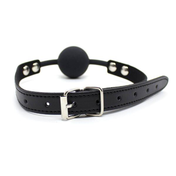 Banoch Ballgag siliconen met verstelbare band Zwart Bal ∅ 4 cm 987101582 2 1