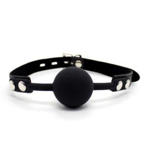 Banoch Ballgag siliconen met verstelbare band Zwart Bal ∅ 4 cm 987101582