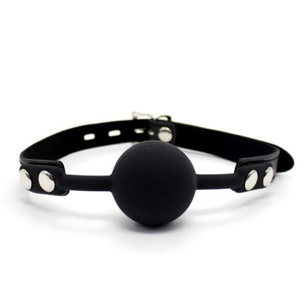 Banoch Ballgag siliconen met verstelbare band Zwart Bal ∅ 4 cm 987101582