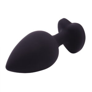 Banoch Buttplug Coeur Noir Rose Large siliconen Hart Diamant Steen Roze 987101614 2