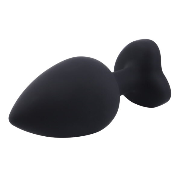 Banoch Buttplug Coeur Noir Rose Large siliconen Hart Diamant Steen Roze 987101614 5