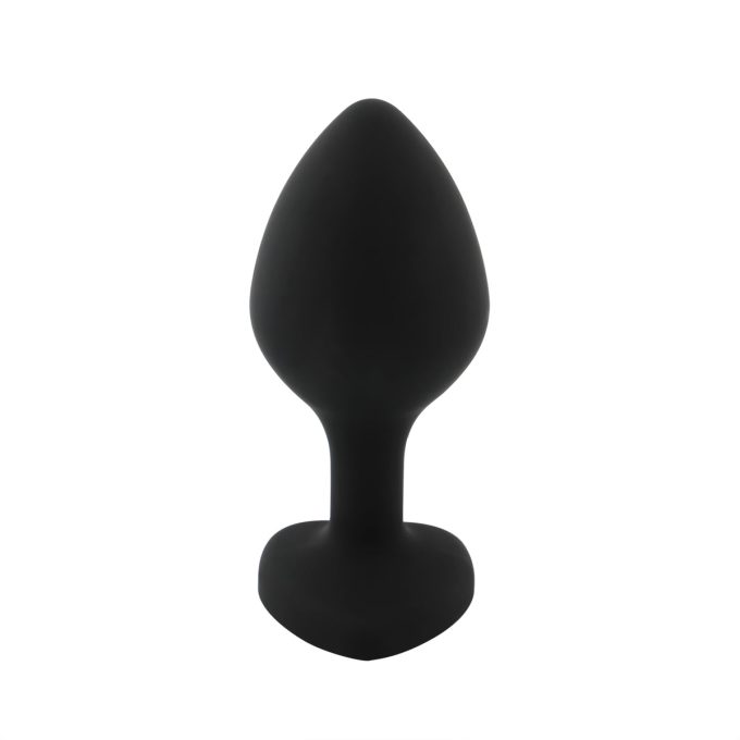 Banoch Buttplug Coeur Noir Rouge Medium siliconen Hart Diamant Steen Rood 987101610 3