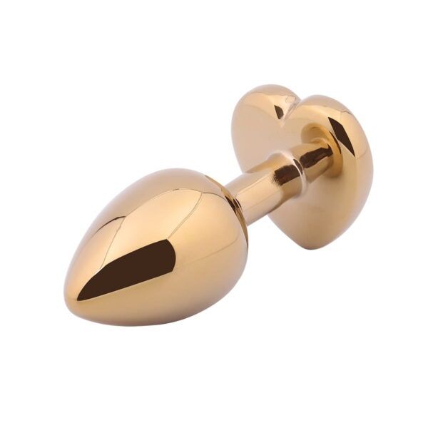 Banoch Buttplug Coeur d Or Rose Medium Goud Metaal Hart Diamant Steen Roze 987101616 2