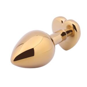 Banoch Buttplug Coeur d Or Rose Small Goud Metaal Hart Diamant Steen Roze 98710615 2