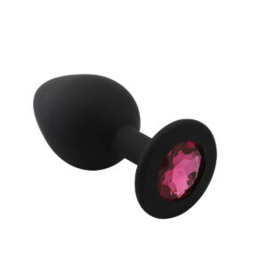 Banoch Buttplug Penumbra Hot Pink Medium Siliconen buttplug Zwart kristal Roze 987101604