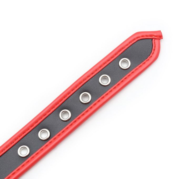 Banoch Collar of O Red Rood pu leer halsband bdsm 987101638