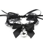 Banoch Lace collar bell halsband kant met zilveren bel 987101698