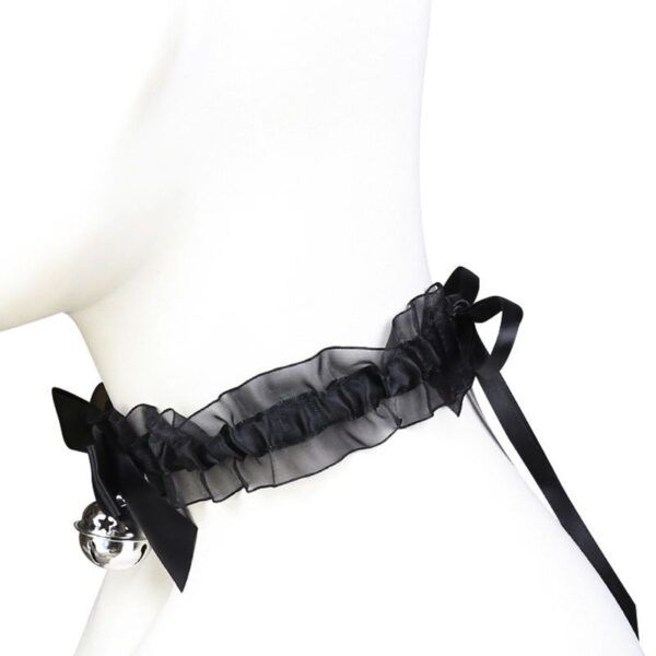 Banoch Lace collar bell halsband kant met zilveren bel 987101698 6 Banoch Lace collar bell halsband kant met zilveren bel 987101698 6