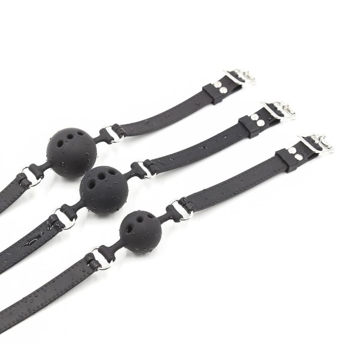 Banoch ballgag siliconen small zwart Ø 35 cm