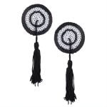 Pinch Burlesque Round BlackWhite Tepelkwastjes rond ZwartWit 987101596