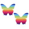 Pinch Nipple Sticker Butterfly Rainbow Vlinder Regenboog 987101591
