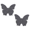Pinch Nipple Sticker Dotted Butterfly Black Vlinder Zwart 987101593