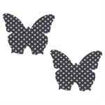 Pinch Nipple Sticker Dotted Butterfly Black Vlinder Zwart 987101593