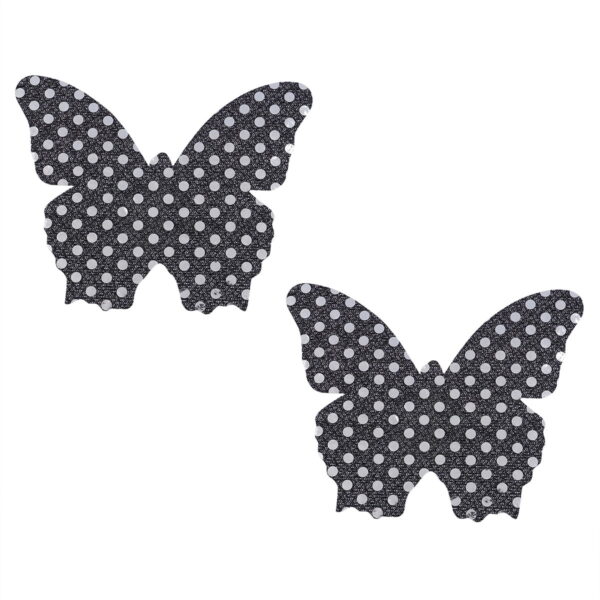 Pinch Nipple Sticker Dotted Butterfly Black Vlinder Zwart 987101593