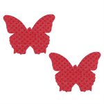 Pinch Nipple Sticker Dotted Butterfly Red Vlinder Rood 987101594