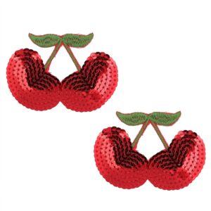Pinch Nipple Sticker Shining Cherry Tepel Plakker Kersen Rood 987101598