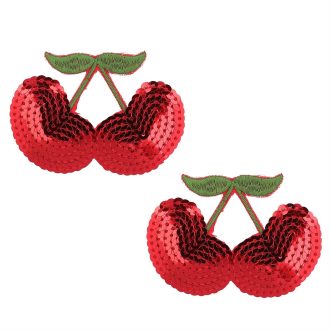 Pinch Nipple Sticker Shining Cherry Tepel Plakker Kersen Rood 987101598