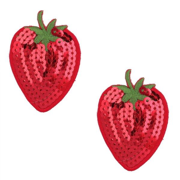 Pinch Nipple Sticker Shining Strawberry Tepel Plakker Aardbei Rood 987101590 Pinch Nipple Sticker Shining Strawberry Tepel Plakker Aardbei Rood 987101590