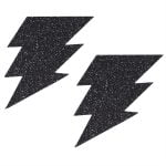 Pinch Nipple Sticker Sparkle Lightning Black Tepel Plakker Bliksem Zwart 987101600
