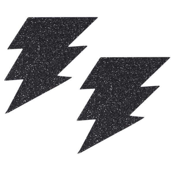 Pinch Nipple Sticker Sparkle Lightning Black Tepel Plakker Bliksem Zwart 987101600