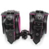 Banoch Bondageset Hot Pink halsbandriem handboeien en enkelbanden pu Leer zwart roze 987101678 3
