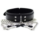 Banoch Collar Clamps Tough Black zwarte halsband met tepelklemmen 987101682