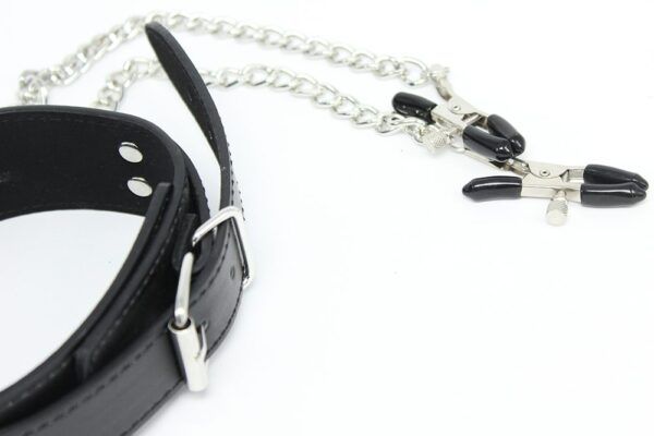 Banoch Collar Clamps Tough Black zwarte halsband met tepelklemmen 987101682 4