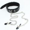 Banoch Collar Clamps Tough Black zwarte halsband met tepelklemmen 987101682 5
