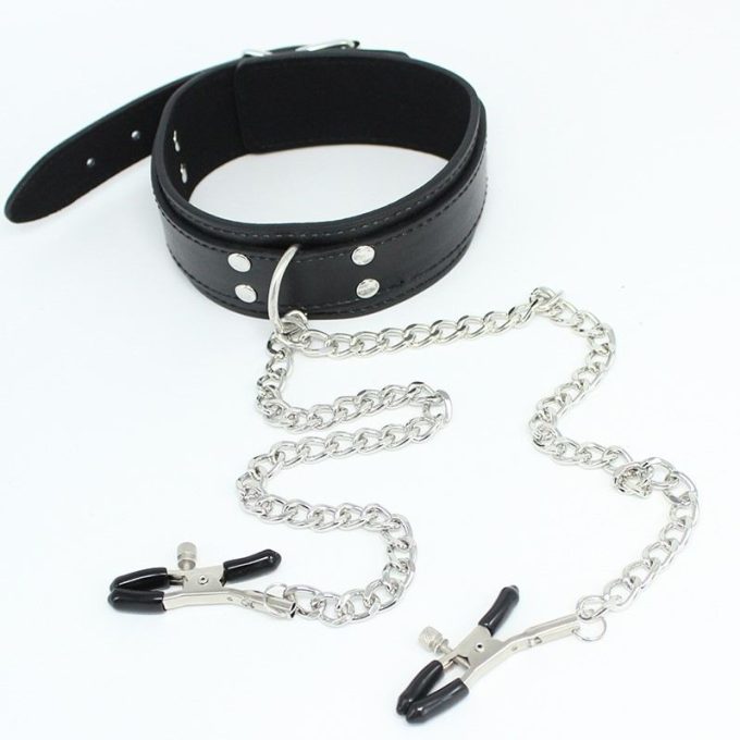 Banoch Collar Clamps Tough Black zwarte halsband met tepelklemmen 987101682 5 Banoch Collar Clamps Tough Black zwarte halsband met tepelklemmen 987101682 5