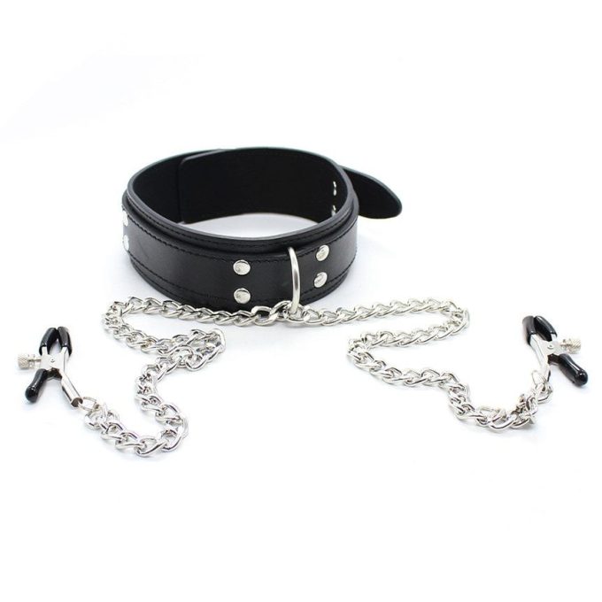 Banoch Collar Clamps Tough Black zwarte halsband met tepelklemmen 987101682 6 Banoch Collar Clamps Tough Black zwarte halsband met tepelklemmen 987101682 6