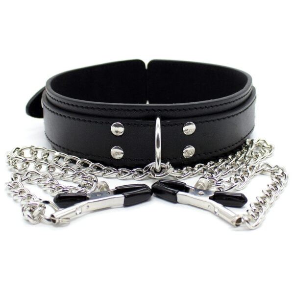Banoch Collar Clamps Tough Black zwarte halsband met tepelklemmen 987101682