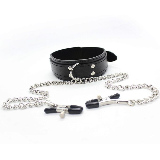 Banoch Collar Clamps Tough Black zwarte halsband met tepelklemmen 987101682 7 Banoch Collar Clamps Tough Black zwarte halsband met tepelklemmen 987101682 7