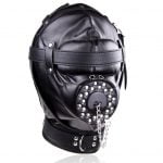 Banoch Depraved Stopper Black Zwart masker van pu Leer 3 1